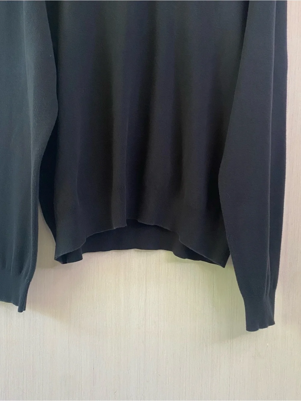 Polo by Ralph Lauren Men's Black V-Neck 100% Pima Cotton Sweater Purple Pony XXL